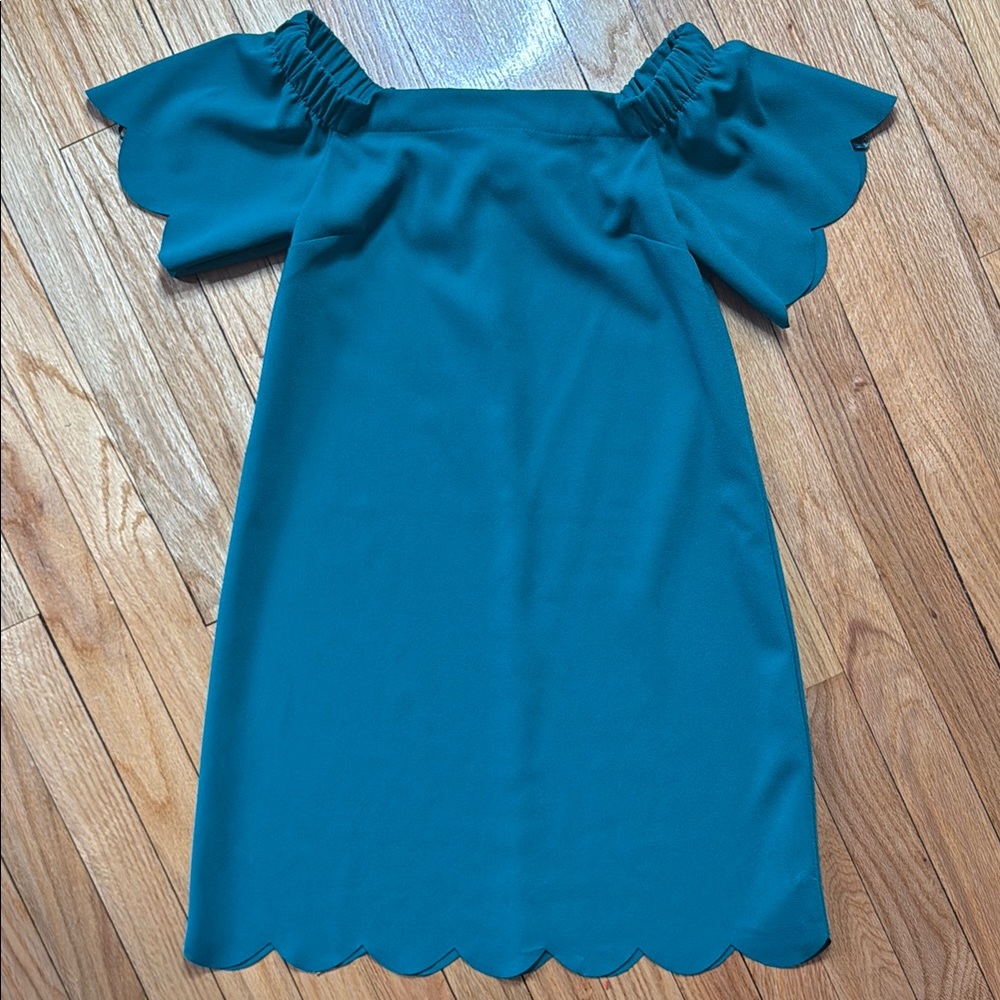 Banana Republic Dress Women's Green Flutter Sleeve Sundress Petite 0